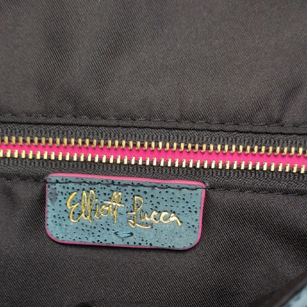 Elliott Lucca Teal Textured Clutch